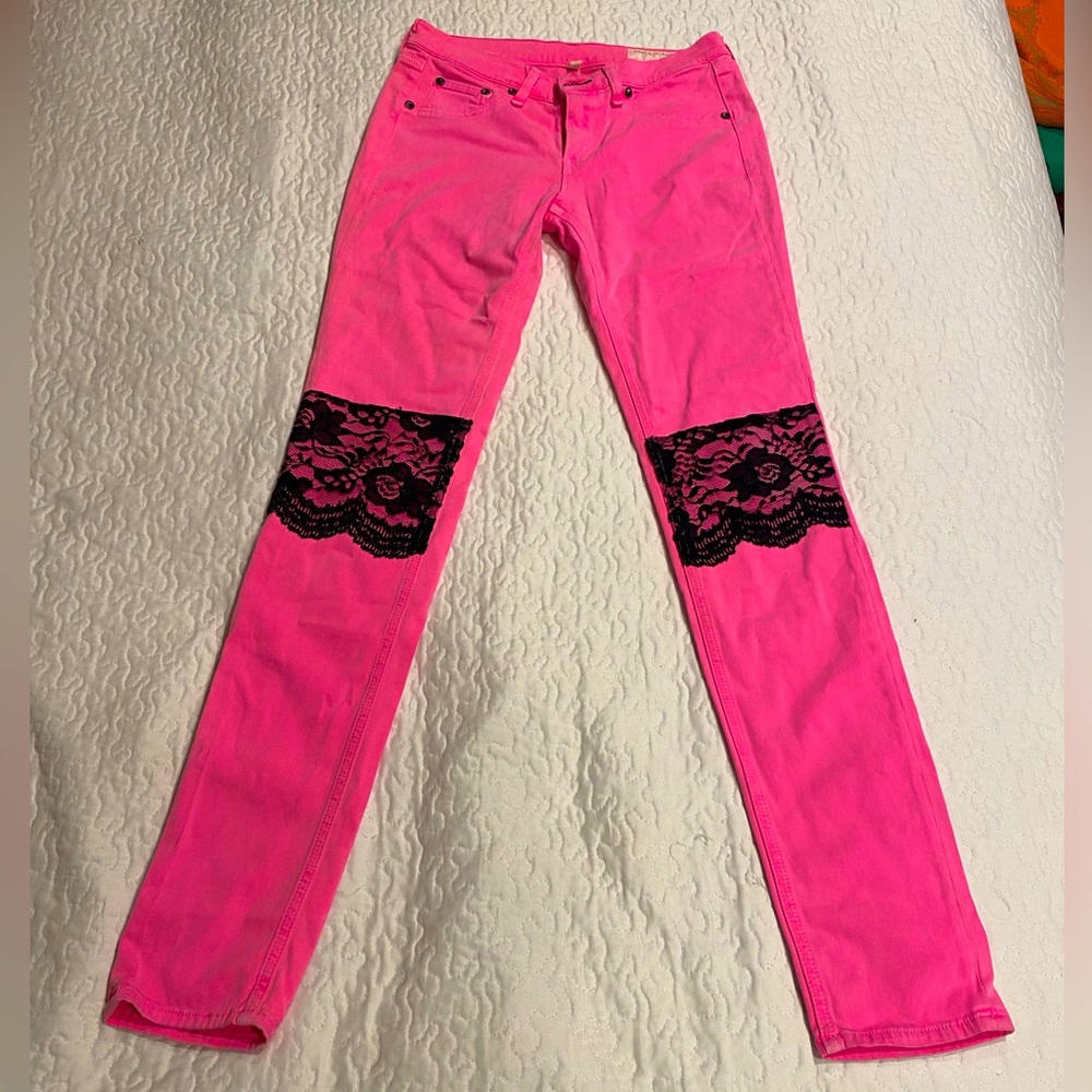 Rag and Bone pink jeans